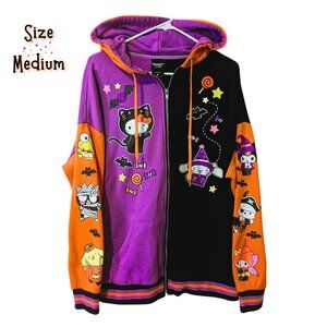 Hot Topic Sanrio Halloween Zip Hoodie Medium Kuromi Hello Kitty